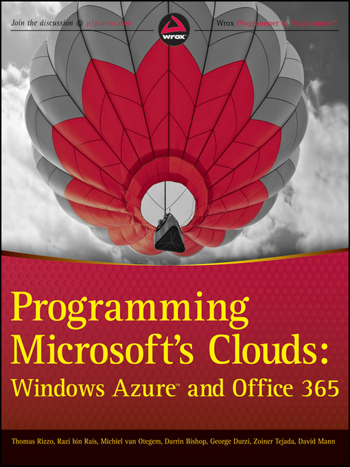 Title details for Programming Microsoft's Clouds by Thomas Rizzo - Available